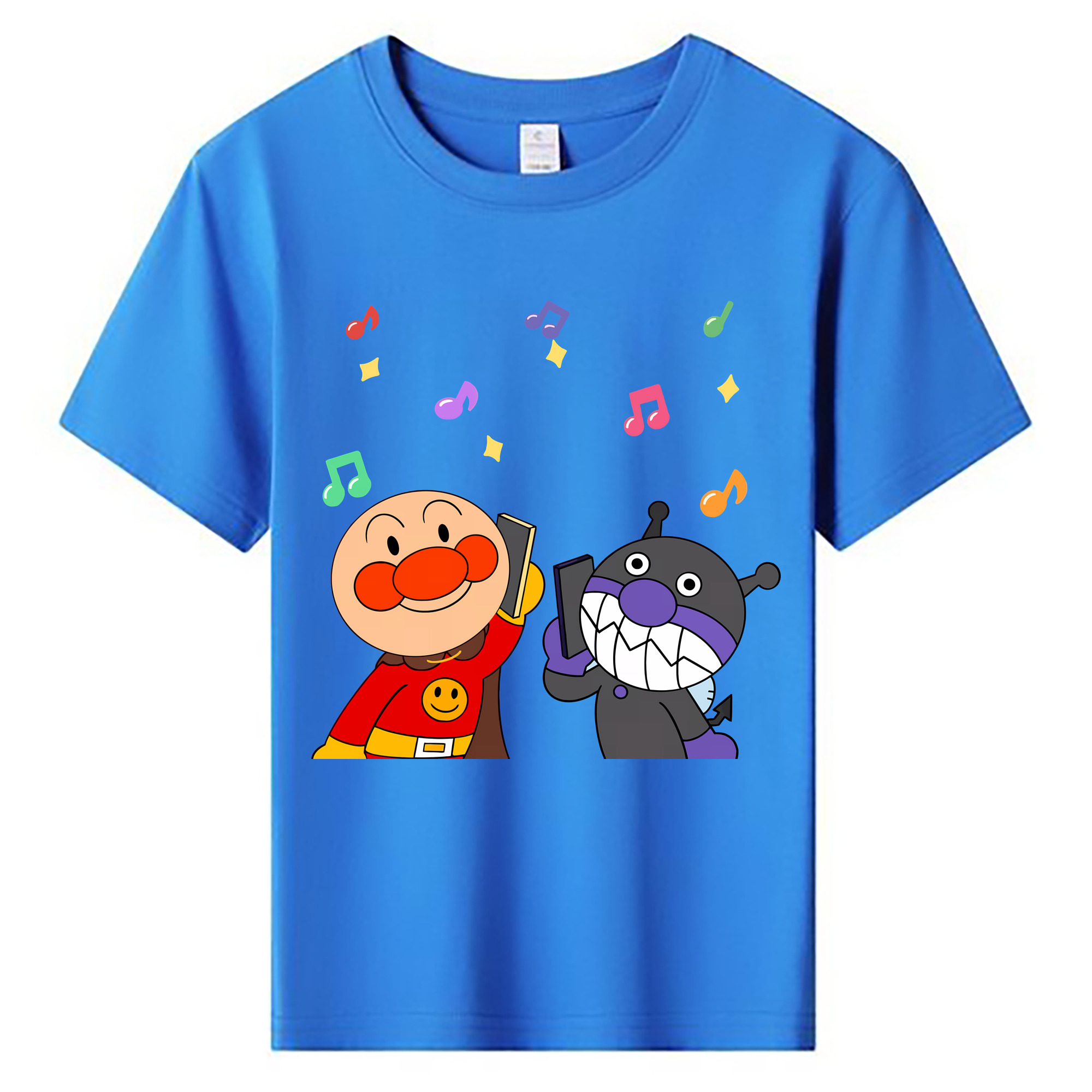 （画像用） アンパンマン Anpanman 綿100％キッズTシャツ（フロントプリント）
